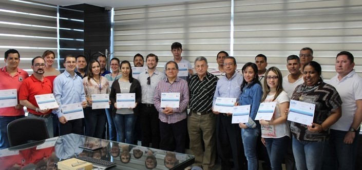 (Marlene Guerrero, José Ramírez, Ginna Malagón, Leonardo Álvarez, Jhonatan Camacho, Luis Valdivieso, Olga Luna, Guillermo Osorio, Lucelly Meza, Martín Pérez, Javier Martínez, Armando Arévalo, Henry Rodríguez, Horacio Duque, Marco Flórez, José Lizcano, Germán Arguello, Youselin Garavito, Johana Uribe, Martha Vera, Oscar Gelvez, Dr. Jairo Castro)